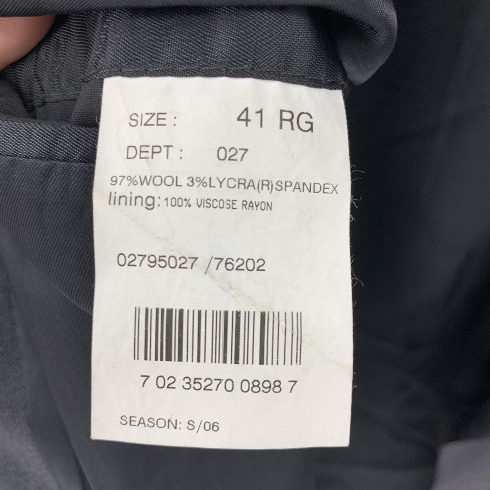 Brooks Brothers 346 Stretch Wool Lycra Blazer 2 Button Dark Gray Mens 41 Reg - Picture 4 of 5